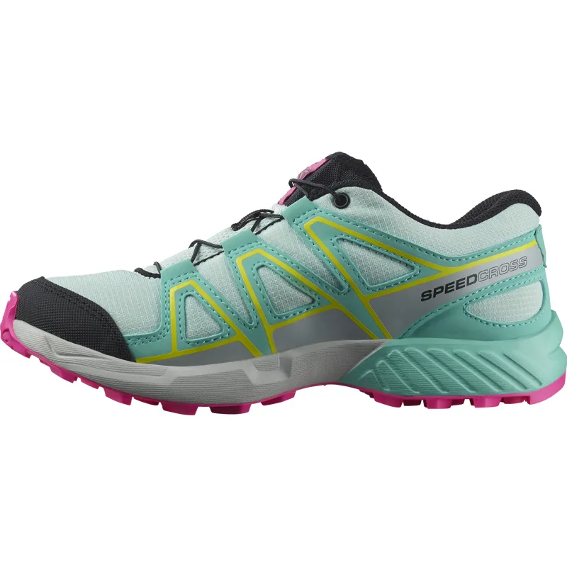 Salomon Speedcross Junior Trail Running Shoe in Bleached Aqua/Blue Radiance/Lunar Rock-3